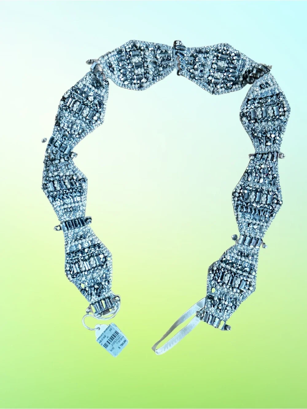 Anne Barge ~ Small ~ Embellished Swarovski Crystals/ Rhinestones Pearl Belt ~New